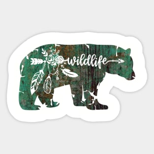 BoHo Wildlife Bear Sticker